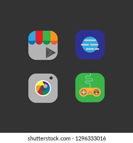 Set of icons for web