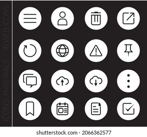 set of icons for web