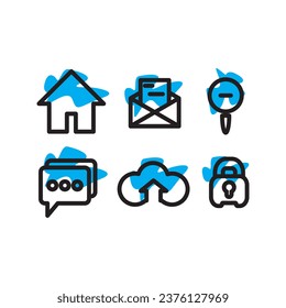 set of icons for web