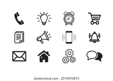 set of icons for web