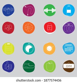 set of icons for web and applications