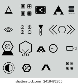 set of icons for web and applications