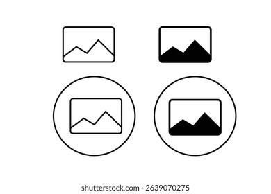 set of icons for web black white line art with vector illustrations design 

