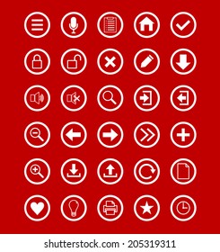 Set of  icons for web design.