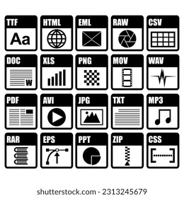 set of icons for web design
