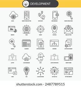 Set of icons for web design.