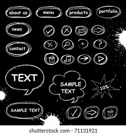Set of icons for web design