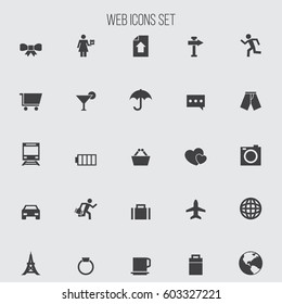 set of icons for web, internet, mobile apps, interface design