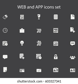 set of icons for web, internet, mobile apps, interface design