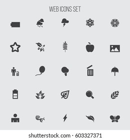 set of icons for web, internet, mobile apps, interface design