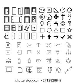Conjunto de iconos para Web y móvil