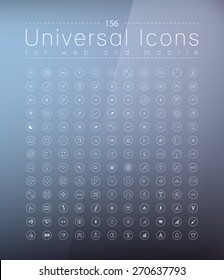 Set of icons for web and user interface design