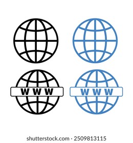 set of icons for websites. Internet flat vector symbol for websites and applications. Web icons vector