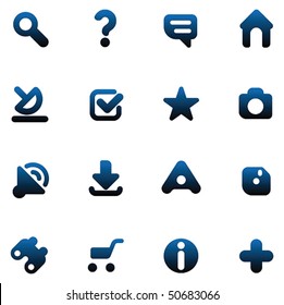 Set of icons for websites. Vector illustration.