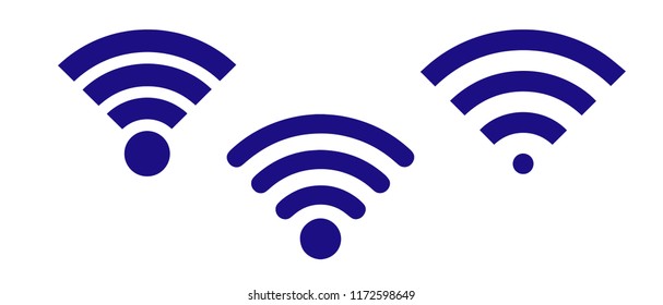 set of icons Wi-Fi. vector illustration