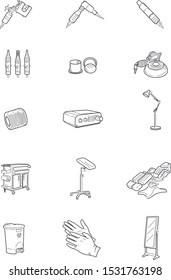 
Set of icons for your tattoo studio