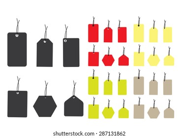 A Set of Illustrated Tags