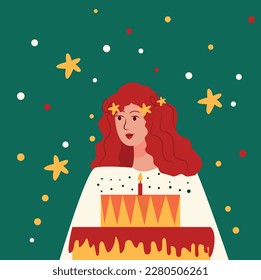 set illustration for birthday. postcard, illustration vector for birthday.  birthday cards. cake , balloons and candles . birthday party