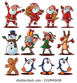 set illustration for christmas vector