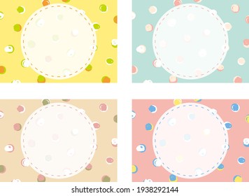 ilustración de fondo de patrón de puntos colorido
