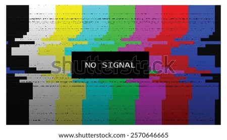 Set illustration of distorted 