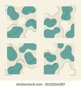 conjunto de elementos de ilustração blob 