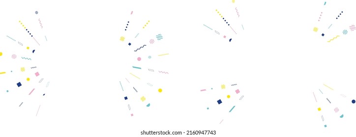 set illustration of geometric pattern effect line