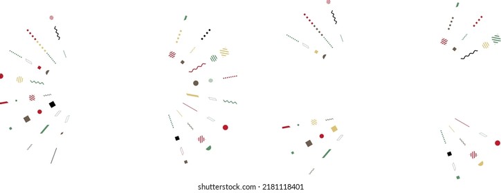 set illustration of geometric pattern effect line