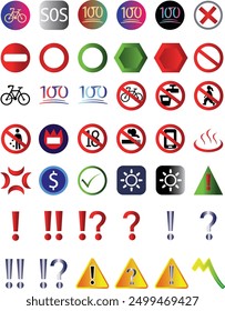 Set of illustration icon vector design on a white background