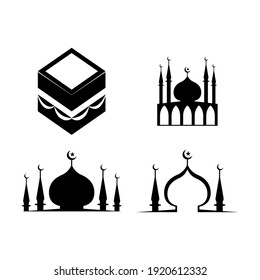 set illustration of Islamic icons. can be used for the month of Ramadan, Eid and Eid Al-Adha. for logo, website and poster designs.