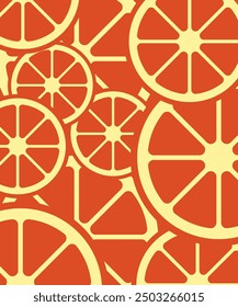 Set of illustration oranges fruits, branches and flowers. Vector modern botanical illustration. Set of citrus tropical fruits. Summer design for pattern, poster, card, fabric, banner, cover.
