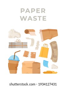 Set of illustration for ordering trash removal service. Suitable for posters of the removal service.