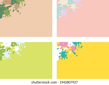 feste Illustration auf pastellfarbenem, farbigem Hintergrund