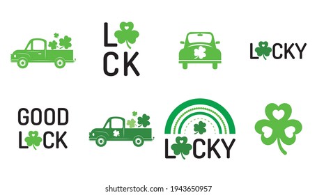 Set of illustration for St. Patrick’s Day.Vector illustration.