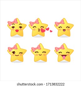 Set Illustration Vector Graphic Of Cute Star Icon