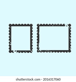 set illustration vector graphic of postage stamps postcard