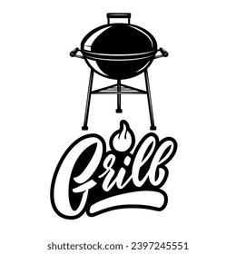 Conjunto de ilustraciones de parrilla bq. Elemento de diseño para emblema, signo, menú, invintación.