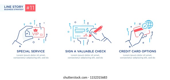 Set of illustrations concept with business concept. Workflow, growth, graphics. Business development, milestones, start-up. linear illustration Icons infographics. Landing page site print poster. Eps