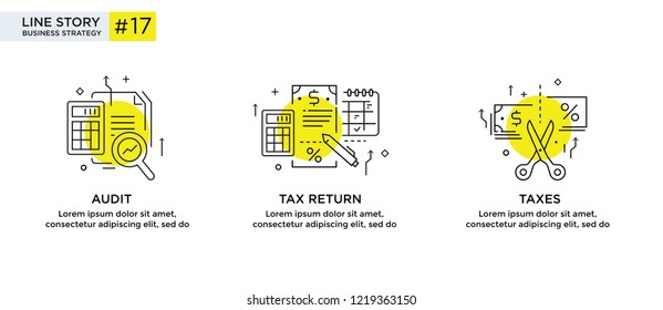 Set of illustrations concept with business concept. Workflow, growth, graphics. Business development, milestones, start-up. linear illustration Icons infographics. Landing page site print poster. Eps