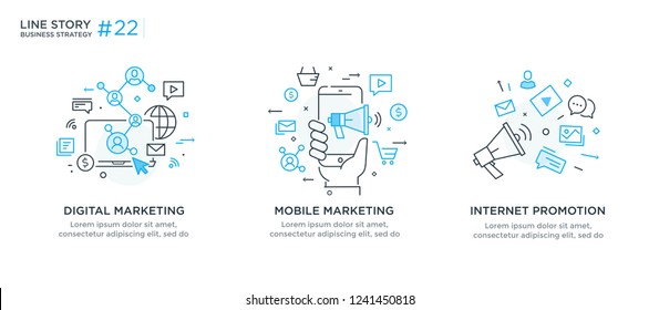 Set of illustrations concept with business concept. Workflow, growth, graphics. Business development, milestones, start-up. linear illustration Icons infographics. Landing page site print poster. Eps