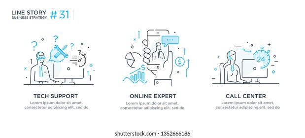 Set of illustrations concept with business concept. Workflow, growth, graphics. Business development, milestones, start-up. linear illustration Icons infographics. Landing page site print poster. Eps