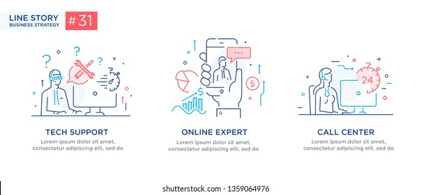 Set of illustrations concept with business concept. Workflow, growth, graphics. Business development, milestones, start-up. linear illustration Icons infographics. Landing page site print poster. Eps