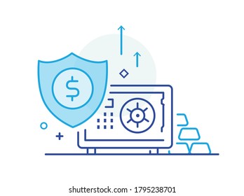 Set of illustrations concept with business concept. Workflow, growth, graphics. Business development, milestones, start-up. linear illustration Icons infographics. Landing page site print poster. Eps