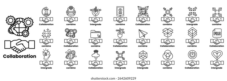 Un conjunto de ilustraciones en el concepto de Manos de personas que revisan las manos y las cosas en el estilo de arte de línea