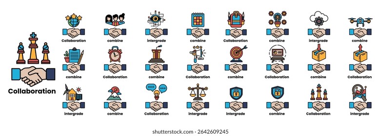 A Set of illustrations in the concept of Hands of people checking hands and things in line art style