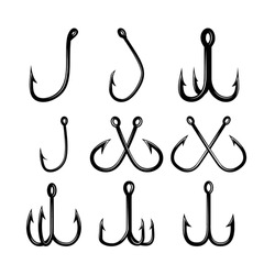deer bone fish hooks Ten U-Shaped Fishhooks Made Of Deer Bone