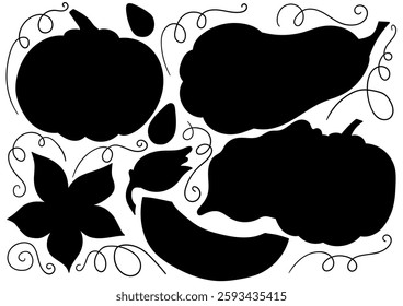 Set of illustrations in hand draw style