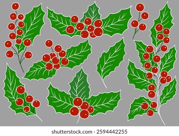 Set of illustrations in hand draw style