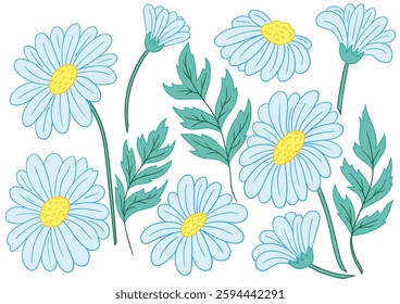 Set of illustrations in hand draw style