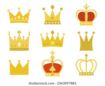 A set of illustrations inspired by a crown.